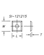 SOUTHEAST TOOL SI-121215 Insert 12 x 12 x 1.5 x 4mm hole (10 pc/pk)