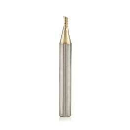 Amana Tool - 51474 Carburo Sólido CNC Espiral 'O' Sola Flauta, Corte De Aluminio 1/8 De Diámetro X 1