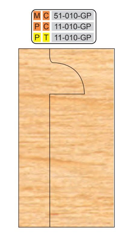 Freeborn 1-1/4 Bore Carbide Glass Panel Shaper Cutter Sets