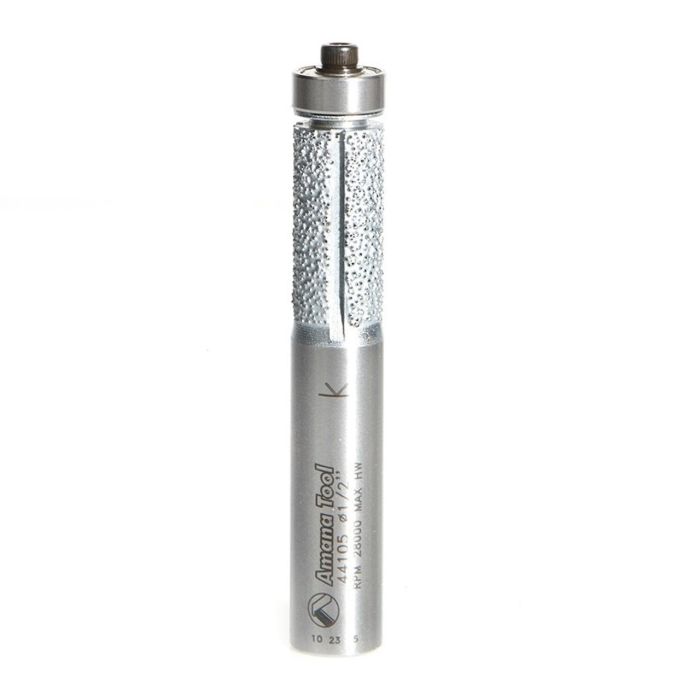 Amana tool 44105 Fiberglass and Carbon Fiber Cutting, Diamond Coated Flush Trim 1/2 Dia x 1 Cut Height x 1/2 Inch Shank Router Bit
