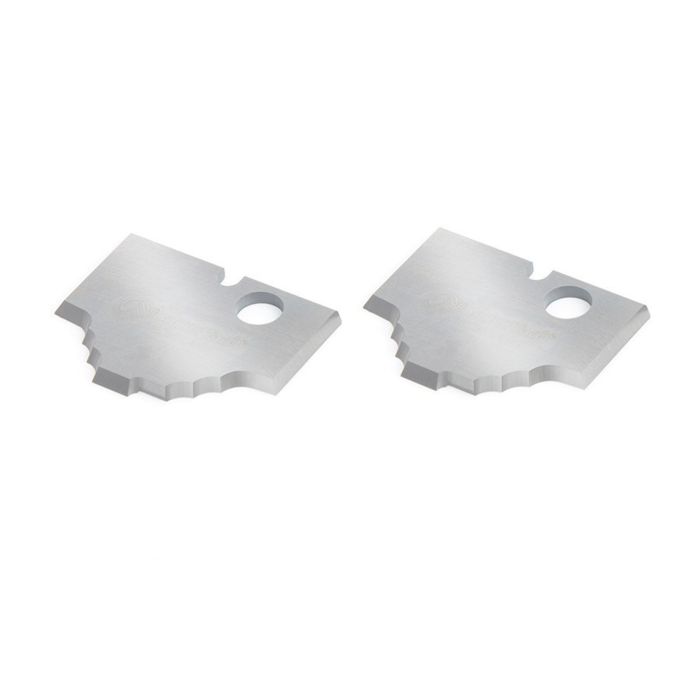 Amana tool RCK-494 Pair of Solid Carbide Bead MDF and Wood Plunge Form Insert Replacement Knives for RC-2494