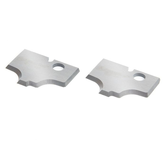 Amana tool RCK-498 Pair of Solid Carbide Corner Rounding MDF and Wood Plunge Form Insert Replacement Knives for RC-2498