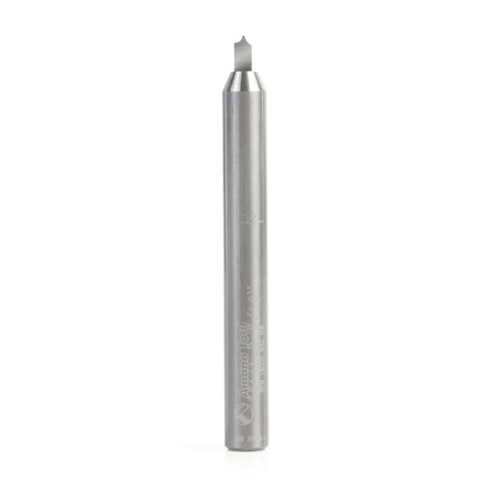 Amana tool 56141 Carbide Tipped Point Cutting Roundover 1/32 R x 5/64 D x 3/16 CH x 1/4 SHK x 2-1/4 Inch Long Router Bit for Beadboards