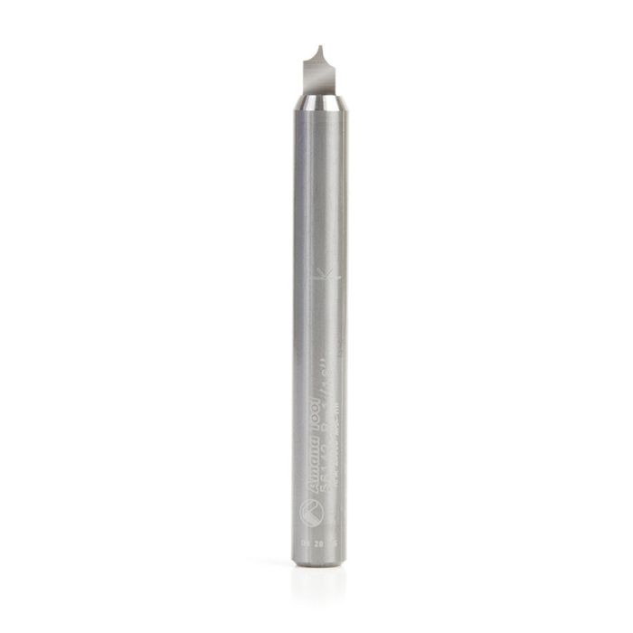 Amana tool 56142 Carbide Tipped Point Cutting Roundover 1/16 R x 9/64 D x 7/32 CH x 1/4 SHK x 2-1/4 Inch Long Router Bit for Beadboards