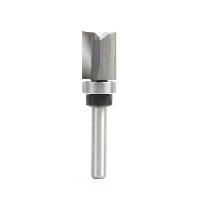 Amana tool 45361 Carbide Tipped Flush Trim Plunge Template 9/16 D x 3/4 CH x 1/4 Inch SHK w/ Upper Bal Bearing Router Bit