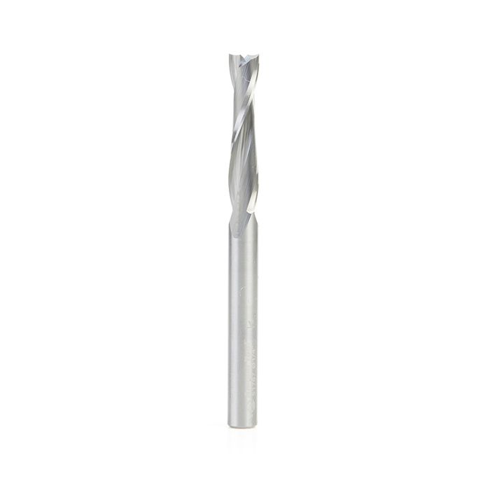 Amana tool 51767 SC CNC Spiral Double O Flute, Plastic Cutting 1/4 Dia x 1-1/4 CH x 1/4 Shank x 3 Inch Long Up-Cut Router Bit