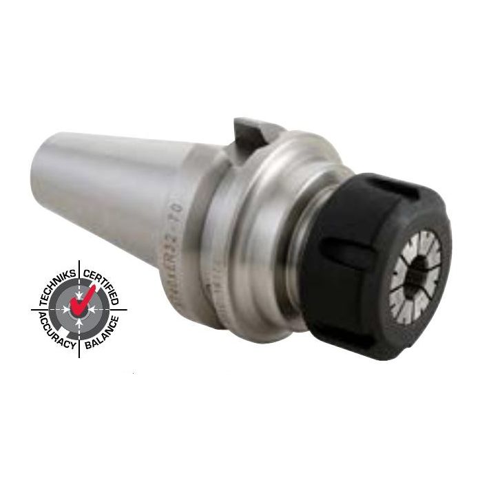 Techniks 16183-C BT40 x ER40 - 80mm, coolant nut