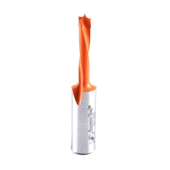 Amana tool 301005 Carbide Tipped Brad Point Boring Bit L/H 5mm D x 57mm Long x 10mm SHK