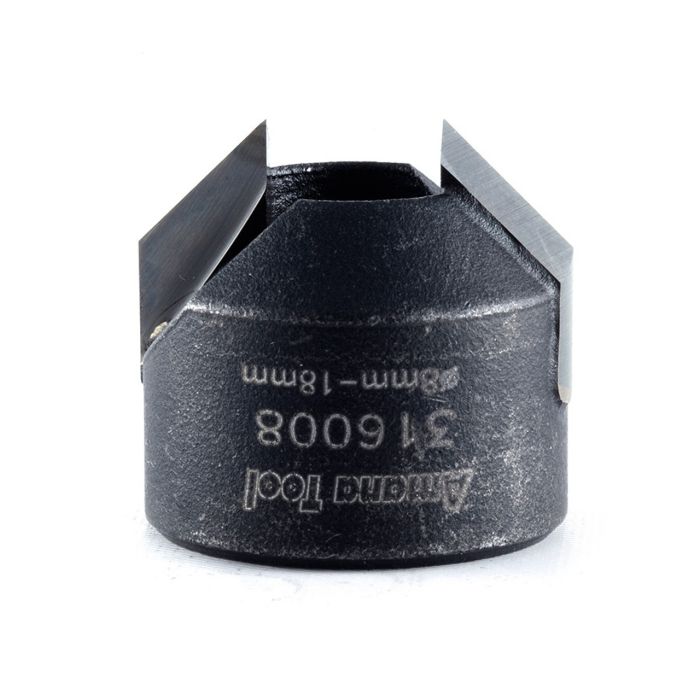 Amana tool 316008 Carbide Tipped Countersink R/H 18mm D x 16.5mm Long x 8mm SHK