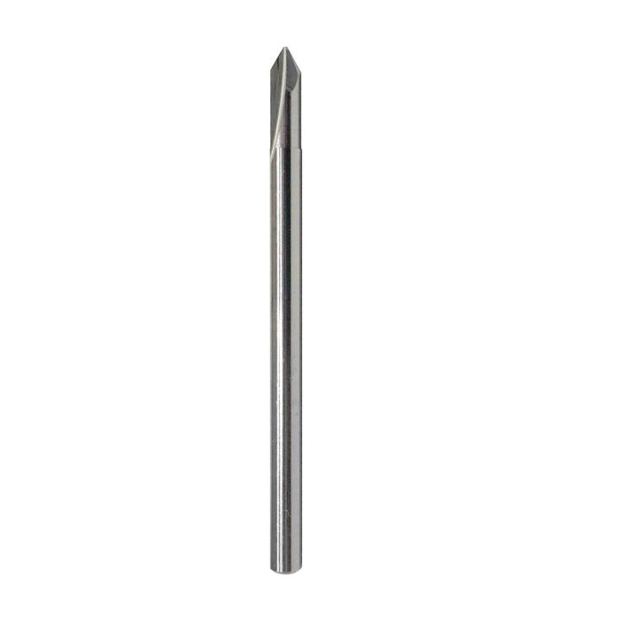 Amana tool 45635 Solid Carbide V Groove Engraving 60 Deg x 3/8 D x 5/8 CH x 3/8 SHK x 3 Inch Long Router Bit