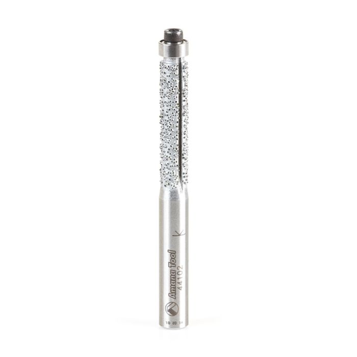 Amana tool 44102 Fiberglass and Carbon Fiber Cutting, Diamond Coated Flush Trim 1/4 Dia x 1 Cut Height x 1/4 Inch Shank Router Bit