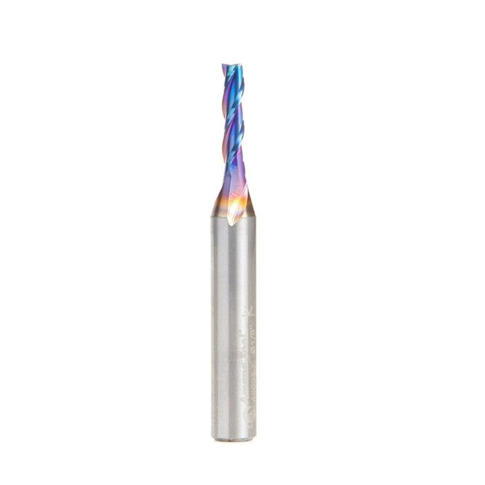 Amana tool 46001-K SC Spektra Extreme tool Life Coated Spiral Plunge 1/8 Dia x 1/2 CH x 1/4 SHK 2 Inch Long Up-Cut Router Bit