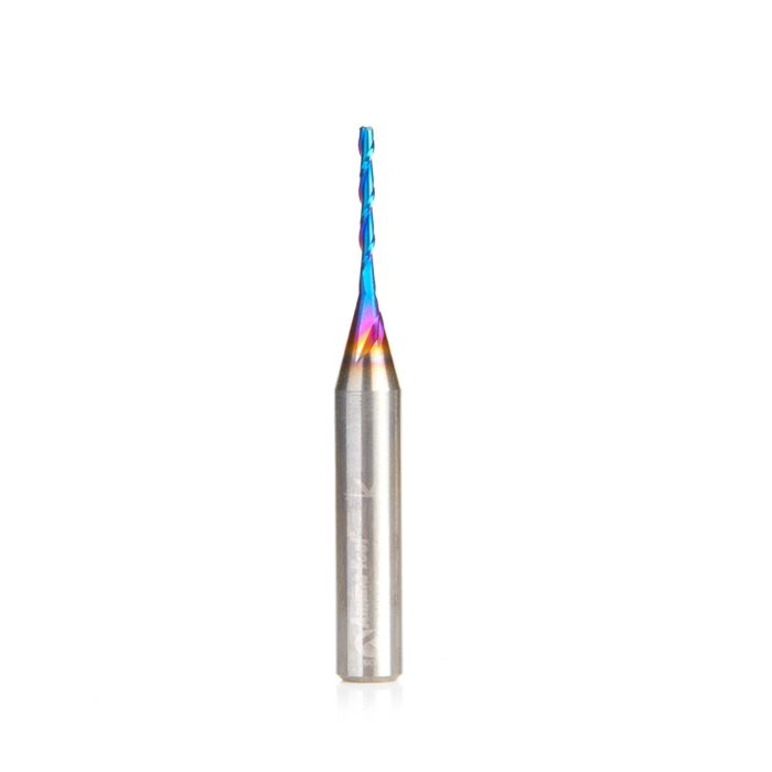 Amana tool 46009-K SC Spektra Extreme tool Life Coated Spiral Plunge 1/16 Dia x 1/2 CH x 1/4 SHK 2 Inch Long Up-Cut Router Bit