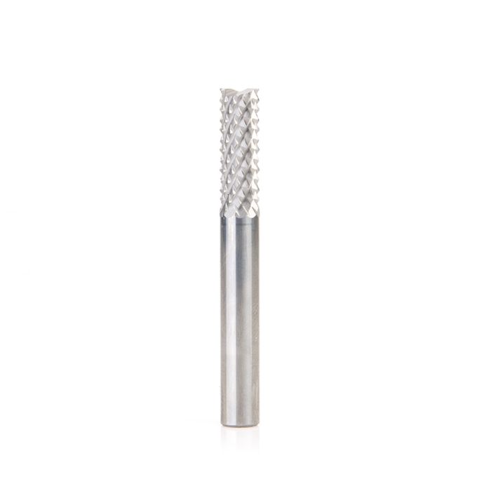 Amana tool 46110-M Abrasive Type Plunge Diamond Pattern, Composite Cutting 6mm D x 19mm CH x 6mm SHK x 50mm Long Router Bit