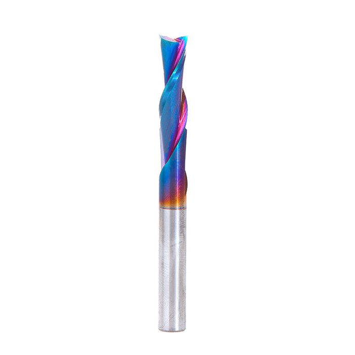 Amana tool 46202-K-LH SC Spektra Extreme tool Life Coated Spiral Plunge 1/4 Dia x 3/4 CH x 1/4 SHK 2-1/2 Inch Long Left hand Rotation, Down-Cut Router Bit