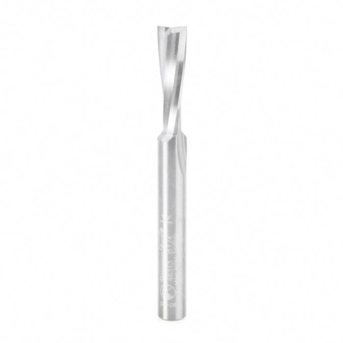 Amana tool 46313 SC Slow Spiral ‘O’ Flute, Acrylic Cutting 1/4 D x 3/4 CH x 1/4 SHK x 2-1/2 Inch Long Up-Cut Router Bit