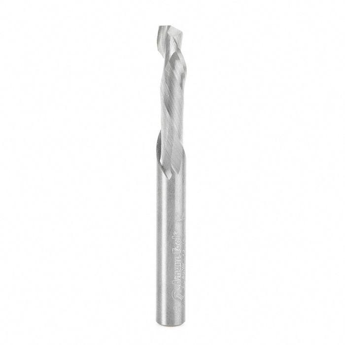 Amana tool 46390 CNC Solid Carbide Compression Spiral 1/4 D x 7/8 CH x 1/4 SHK x 2-1/2 Inch Long Single Flute Router Bit