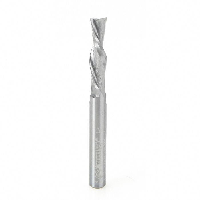 Amana tool 46415 SC Spiral Plunge 1/4 D x 1 CH x 1/4 SHK x 2-1/2 Inch Long 2 Flute Down-Cut Router Bit
