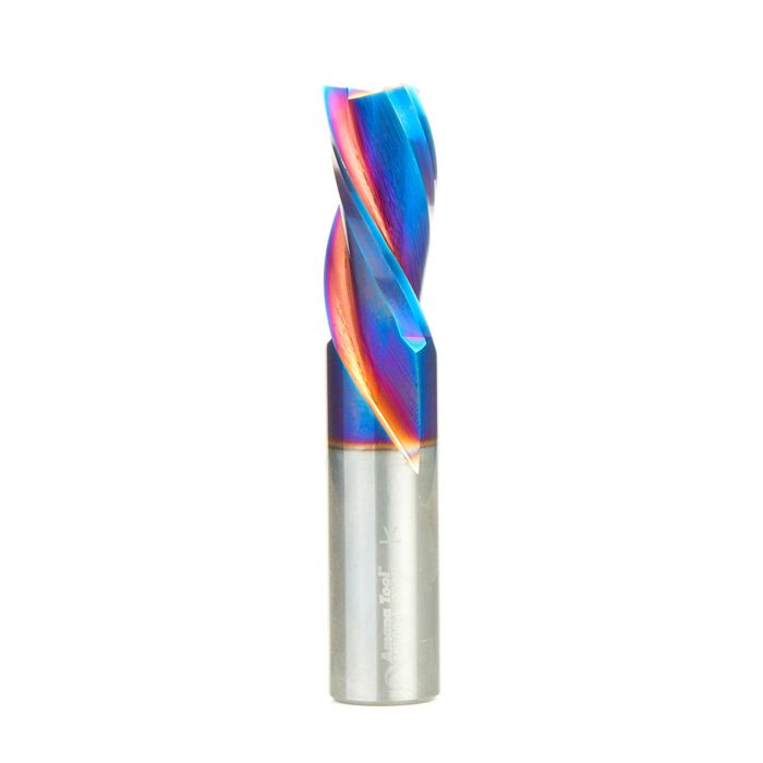 Amana tool 46500-K SC Spektra Extreme tool Life Coated Spiral Plunge 3/4 Dia x 1-5/8 CH x 3/4 SHK 4 Inch Long Down-Cut 3 Flute Router Bit