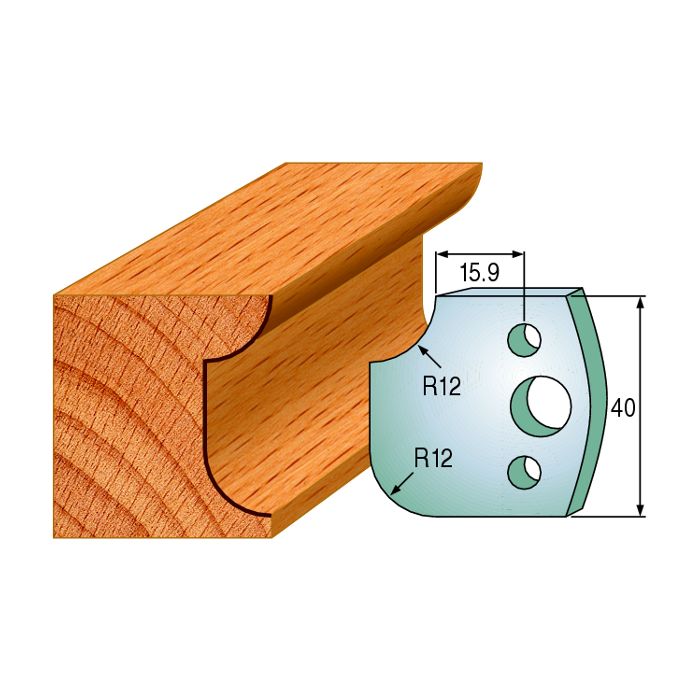 CMT 690.176 Pair of Profiled Knives for Shaper Cutters, 1-37/64-Inch Cutting Length, 5/32-Inch Thickness Shaper Cutter