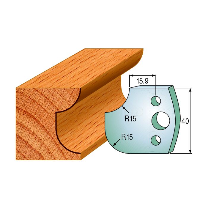CMT 690.177 Pair of Profiled Knives for Shaper Cutters, 1-37/64-Inch Cutting Length, 5/32-Inch Thickness Shaper Cutter