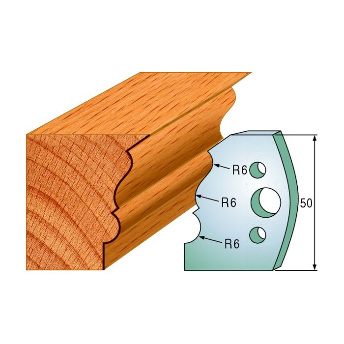 CMT 690.509 Pair of Profiled Knives for Shaper Cutters, 1-31/32-Inch Cutting Length, 5/32-Inch Thickness Shaper Cutter