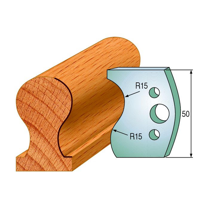 CMT 690.514 Pair of Profiled Knives for Shaper Cutters, 1-31/32-Inch Cutting Length, 5/32-Inch Thickness Shaper Cutter