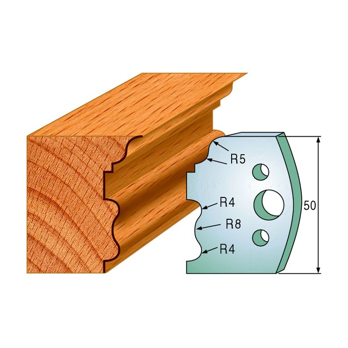 CMT 690.515 Pair of Profiled Knives for Shaper Cutters, 1-31/32-Inch Cutting Length, 5/32-Inch Thickness Shaper Cutter