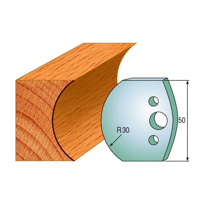 CMT 690.544 Pair of Profiled Knives for Shaper Cutters, 1-31/32-Inch Cutting Length, 5/32-Inch Thickness Shaper Cutter