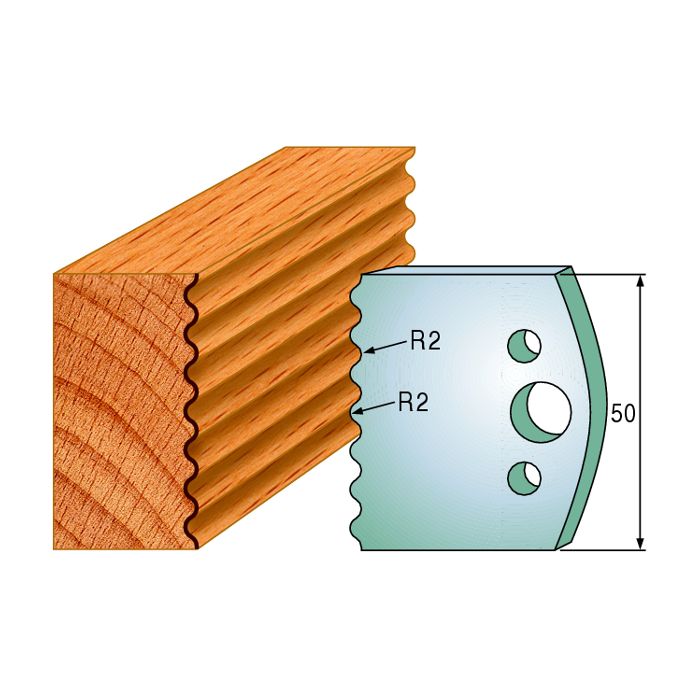 CMT 690.552 Pair of Profiled Knives for Shaper Cutters, 1-31/32-Inch Cutting Length, 5/32-Inch Thickness Shaper Cutter