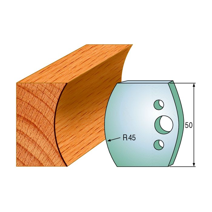 CMT 690.554 Pair of Profiled Knives for Shaper Cutters, 1-31/32-Inch Cutting Length, 5/32-Inch Thickness Shaper Cutter