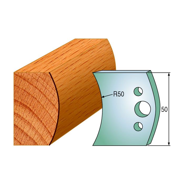 CMT 690.559 Pair of Profiled Knives for Shaper Cutters, 1-31/32-Inch Cutting Length, 5/32-Inch Thickness Shaper Cutter