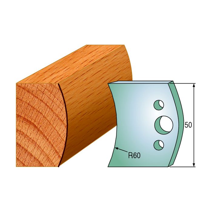 CMT 690.573 Pair of Profiled Knives for Shaper Cutters, 1-31/32-Inch Cutting Length, 5/32-Inch Thickness Shaper Cutter
