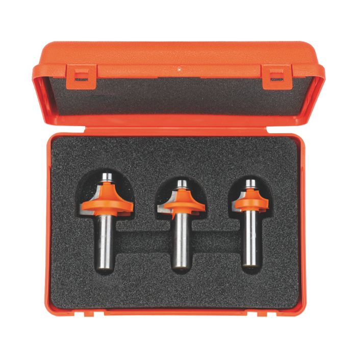 CMT 838.501.11 3-Piece Roundover Bit Set, 1/2-Inch Shank