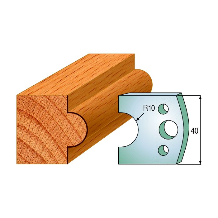 CMT 690.015 Pair of Profiled Knives for Shaper Cutters, 1-37/64-Inch Cutting Length, 5/32-Inch Thickness Shaper Cutter