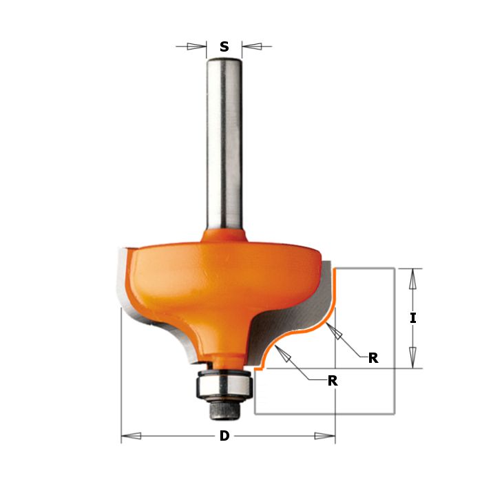 CMT 860.064.11 Ogee Bit, 1/4-Inch Radius, 1/4-Inch Shank
