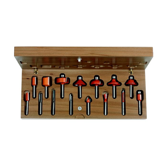 CMT 800.001.00 15-Piece Set, 1/4-Inch Shank