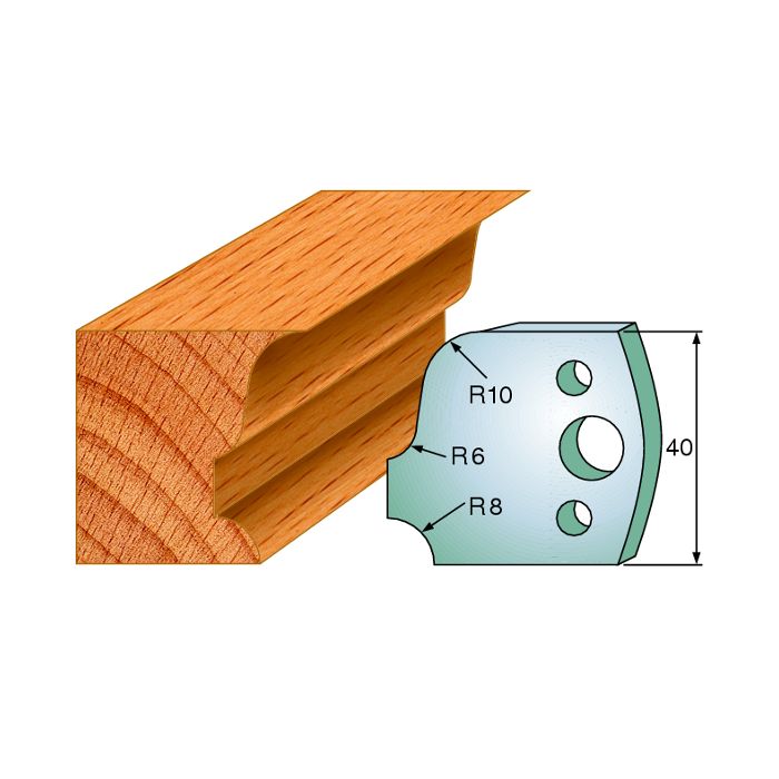 CMT 690.064 Pair of Profiled Knives for Shaper Cutters, 1-37/64-Inch Cutting Length, 5/32-Inch Thickness Shaper Cutter