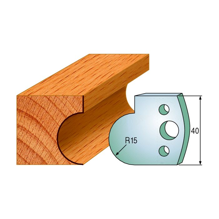 CMT 690.065 Pair of Profiled Knives for Shaper Cutters, 1-37/64-Inch Cutting Length, 5/32-Inch Thickness Shaper Cutter