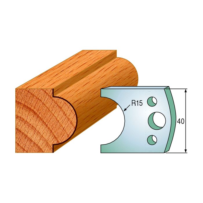 CMT 690.066 Pair of Profiled Knives for Shaper Cutters, 1-37/64-Inch Cutting Length, 5/32-Inch Thickness Shaper Cutter