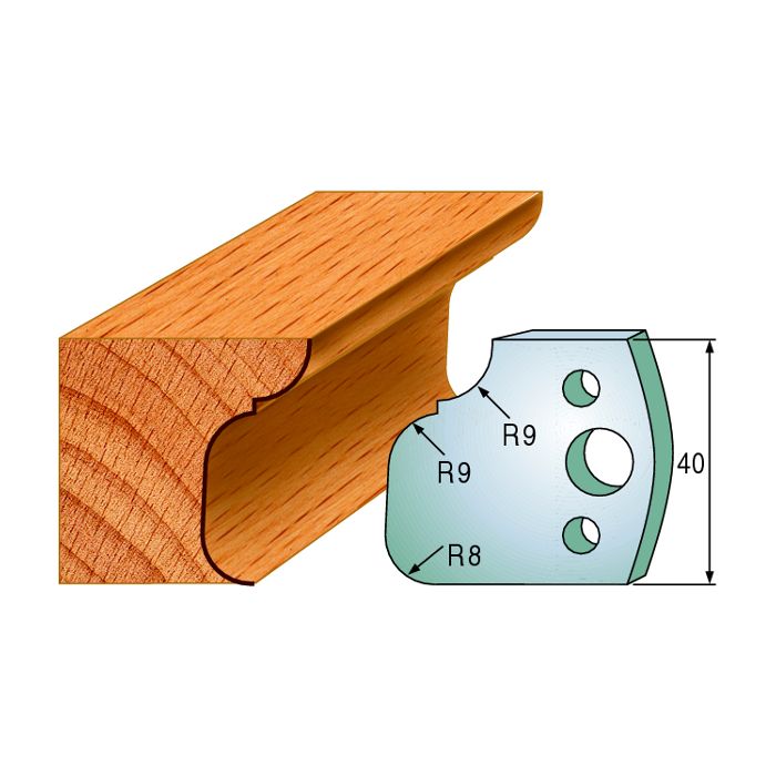 CMT 690.068 Pair of Profiled Knives for Shaper Cutters, 1-37/64-Inch Cutting Length, 5/32-Inch Thickness Shaper Cutter