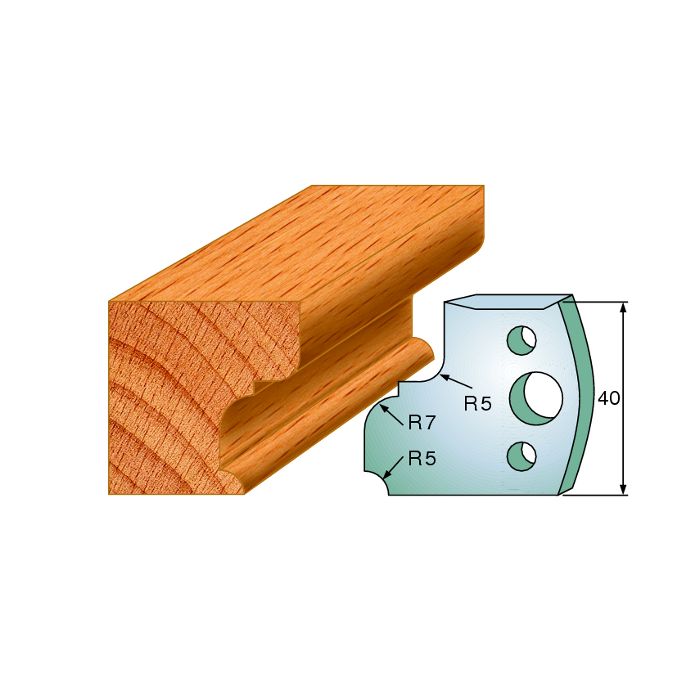 CMT 690.082 Pair of Profiled Knives for Shaper Cutters, 1-37/64-Inch Cutting Length, 5/32-Inch Thickness Shaper Cutter