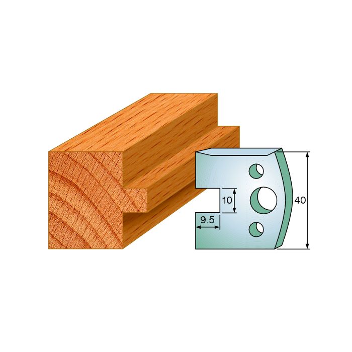 CMT 690.092 Pair of Profiled Knives for Shaper Cutters, 1-37/64-Inch Cutting Length, 5/32-Inch Thickness Shaper Cutter