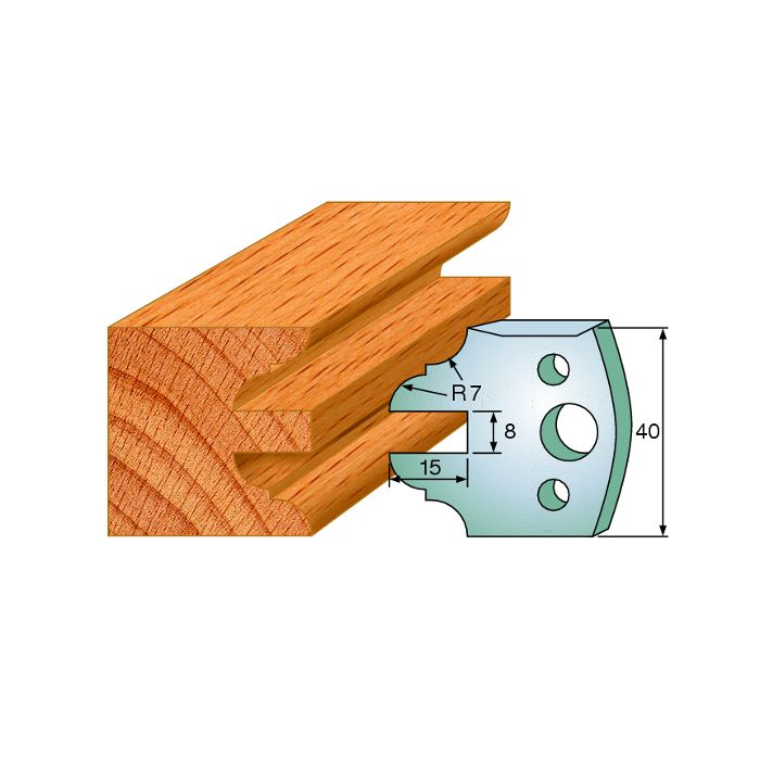 CMT 690.099 Pair of Profiled Knives for Shaper Cutters, 1-37/64-Inch Cutting Length, 5/32-Inch Thickness Shaper Cutter