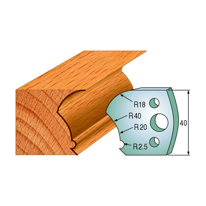 CMT 690.123 Pair of Profiled Knives for Shaper Cutters, 1-37/64-Inch Cutting Length, 5/32-Inch Thickness Shaper Cutter