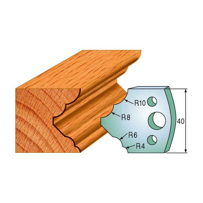 CMT 690.125 Pair of Profiled Knives for Shaper Cutters, 1-37/64-Inch Cutting Length, 5/32-Inch Thickness Shaper Cutter