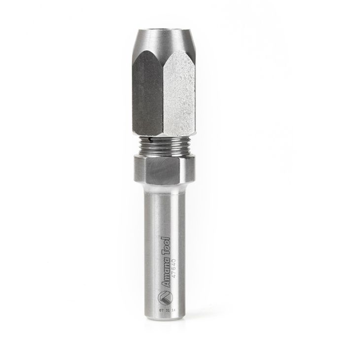 Amana tool 47640 1/2 Inch Shank CNC Extension Adapter for 1/4 Inch Shank Router Bits