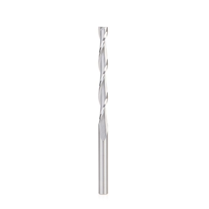 Amana tool 48444 CNC Solid Carbide Foam Cutting Up-Cut Spiral 6mm D x 57mm CH x 6mm SHK x 100mm Long Flat Bottom Router Bit