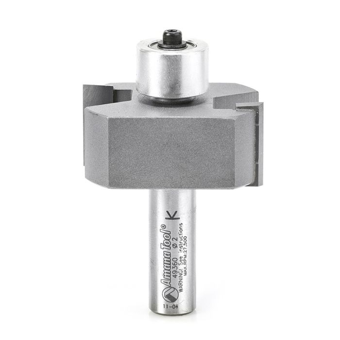 Amana tool 49360 Carbide Tipped Superabbet 2 D x 7/8 CH x 1/2 Inch SHK Router Bit