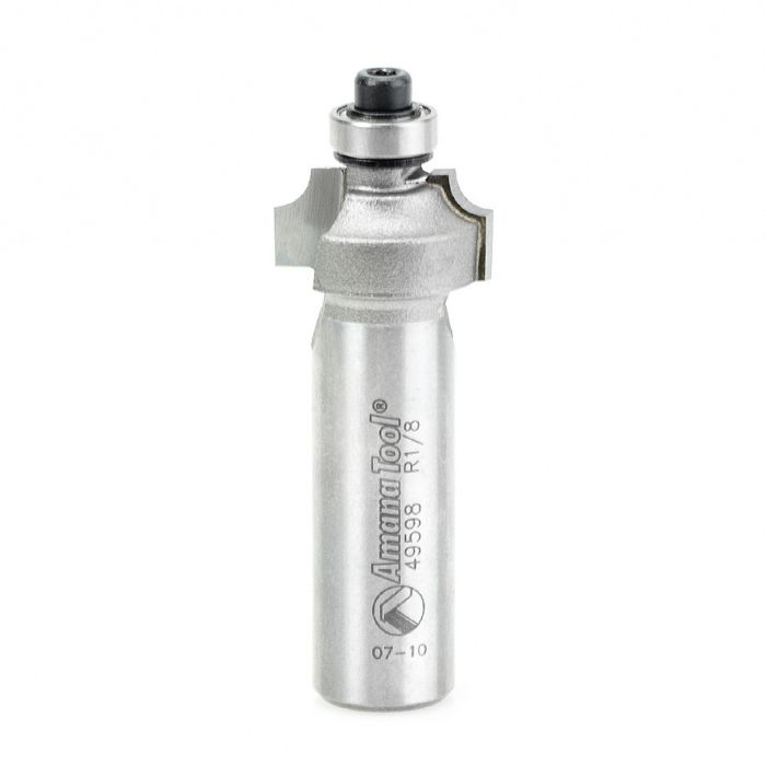 Amana tool 49598 Carbide Tipped Beading 1/8 R x 3/4 D x 3/8 CH x 1/2 Inch SHK Router Bit